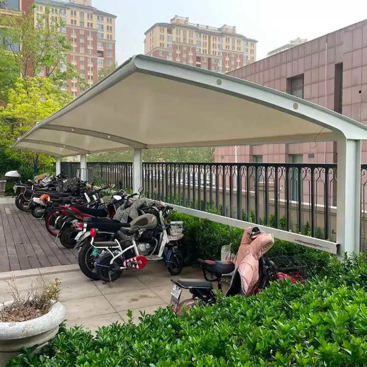 乌兰浩特市膜结构电动车棚